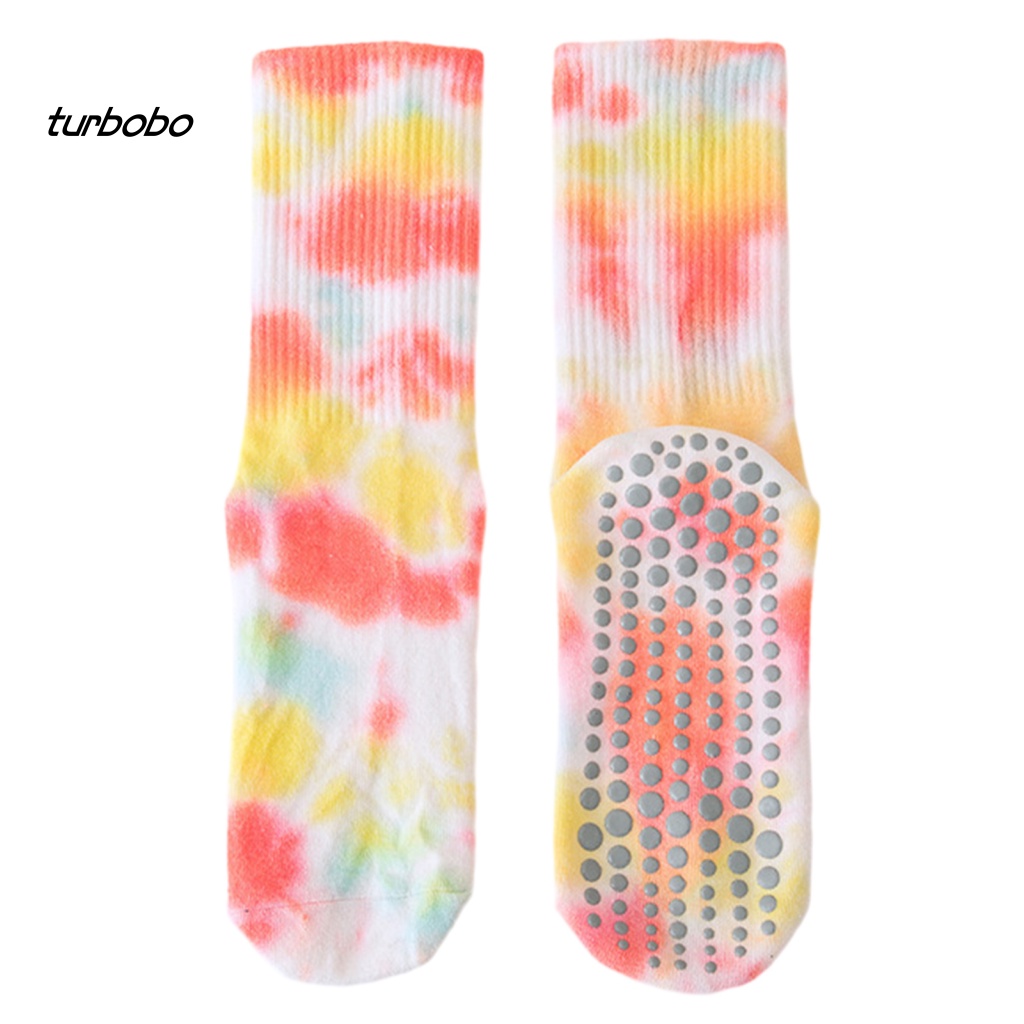 1 Đôi Vớ Yoga Co Giãn Chống Trượt Thấm Hút Mồ Hôi Thoáng Khí Họa Tiết Chấm Bi Dành Cho Nữ