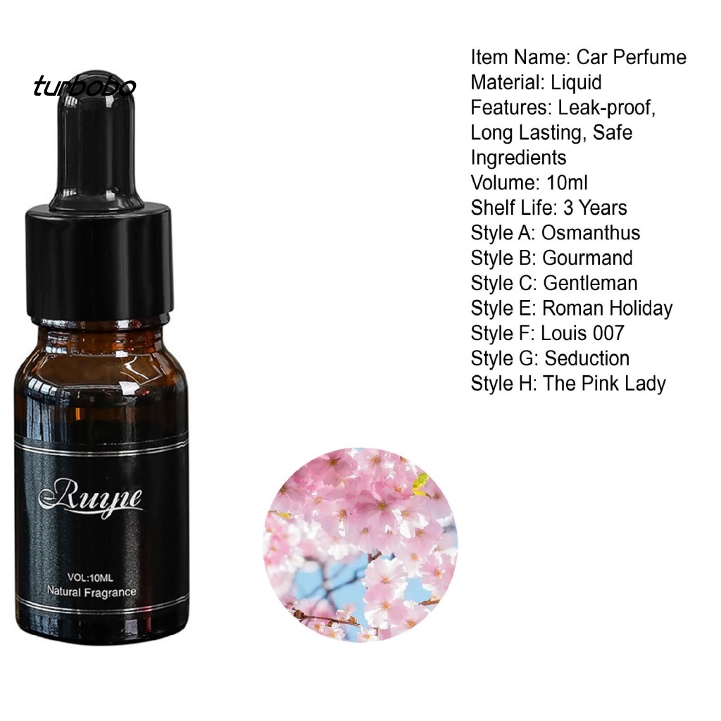 Tinh Dầu Thơm 10ml Loại Bỏ Mùi Hôi Lâu Trôi Cho Xe Hơi