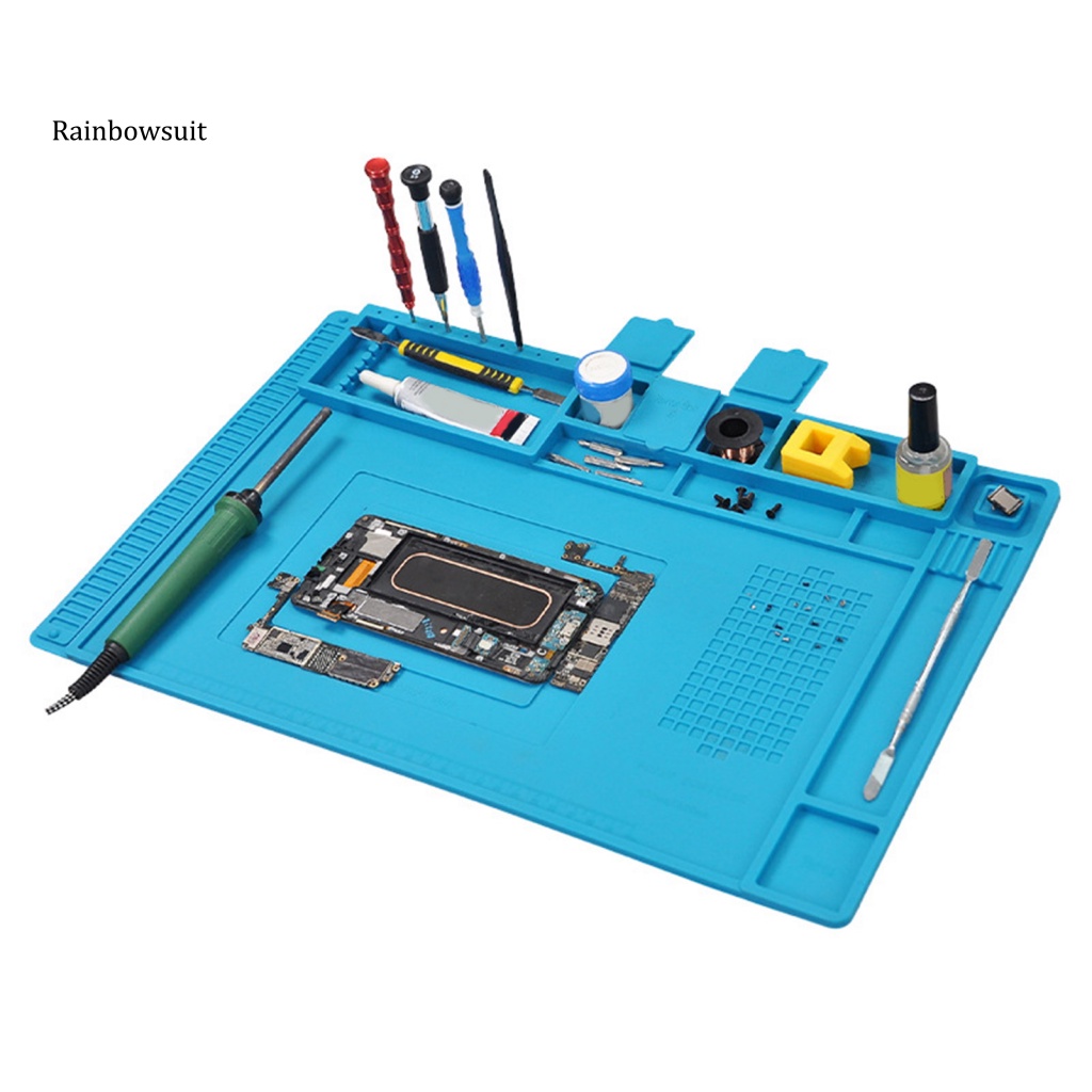 [RB] Thảm Sửa Chữa Điện Thoại Từ Tính Cách Nhiệt Nhiều Khu Vực Tích Hợp Thước Đo Không Dễ Biến Dạng Chống Ăn Mòn Cho Gia Đình