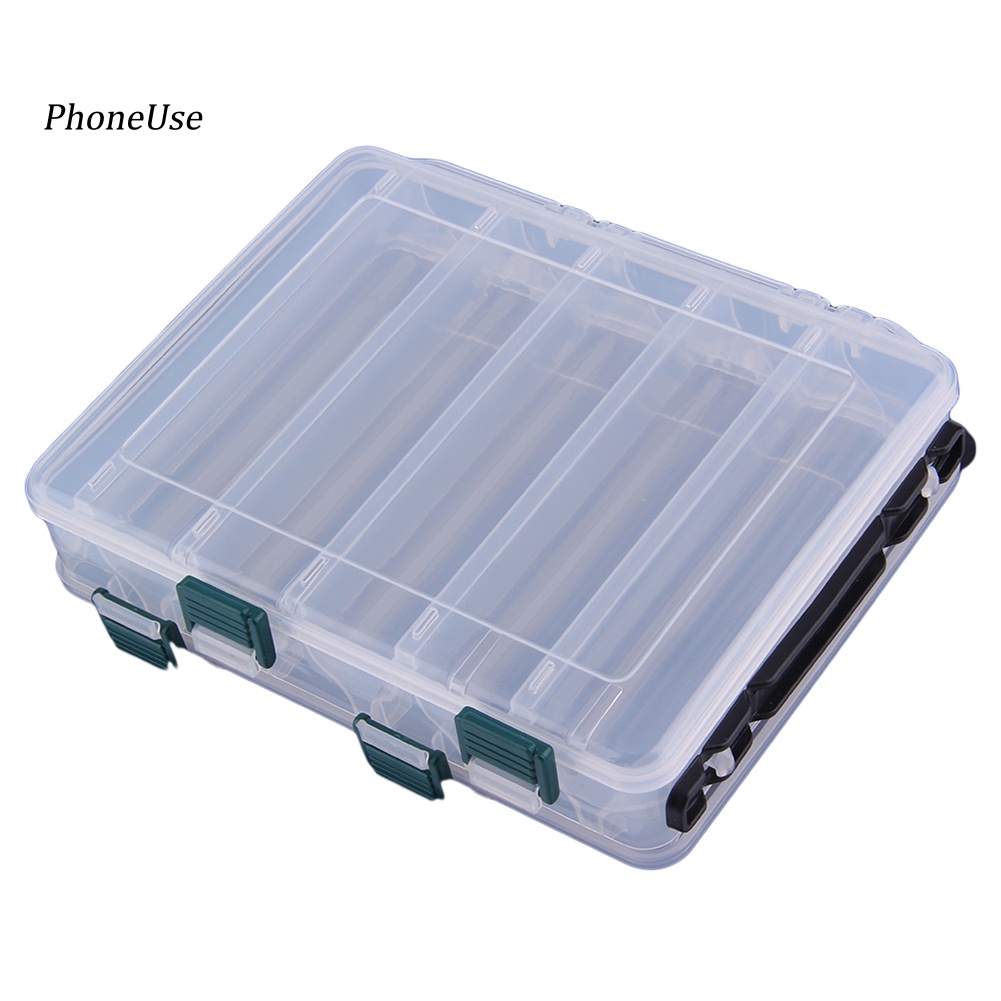 Hộp Đựng Mồi Câu Cá Giả Da PU 12 Ngăn Tiện Lợi