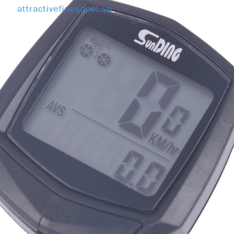 Đồng Hồ Đo Tốc Độ Xe Đạp Màn Hình LCD Chống Thấm Nước AFS