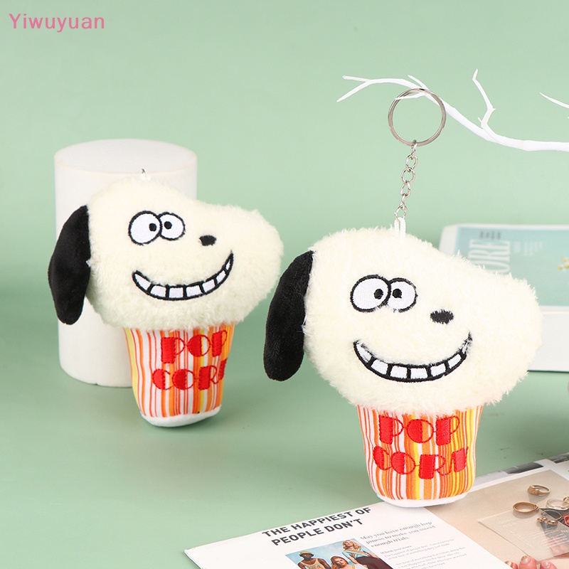 < Yiwuyuan > Móc Khóa Hình Chú Chó Nhồi Bông Mềm Mại Đáng Yêu Trang Trí Ba Lô / Túi Xách / Móc Khóa Xe Hơi Mới