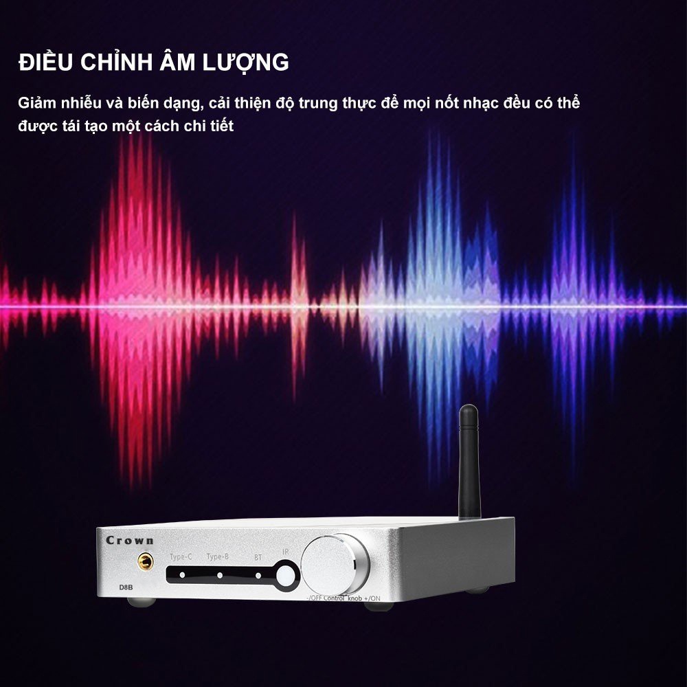 Giải mã DAC Crown D8B | Công nghệ LDAC | 2Chip PCM 1794