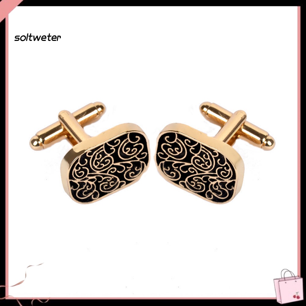 Khuy Măng Sét Áo Sơ Mi Bằng Hợp Kim Phong Cách Cổ Điển Cho Nam