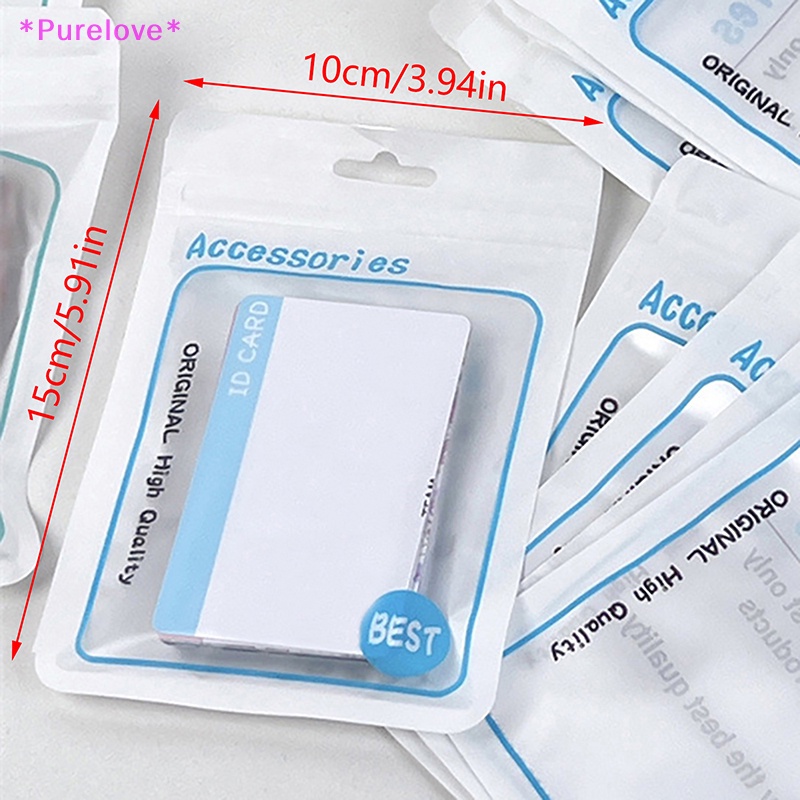 Set 10 Túi Zip Đựng Ảnh Thẻ Phong Cách Hàn Quốc Mới