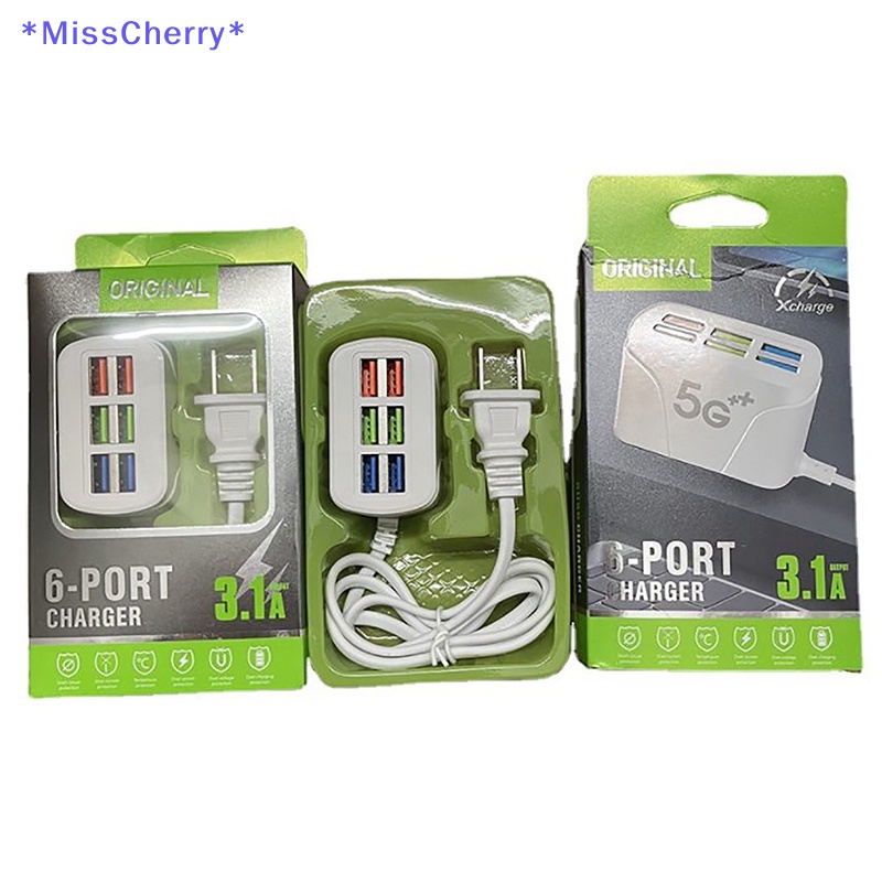Bộ Chia 6 Cổng Sạc USB Mini Chất Lượng Cao Mới