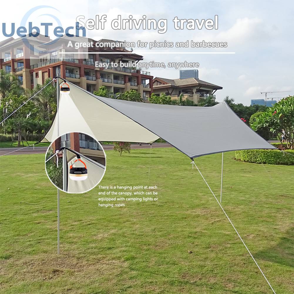 Tấm Bạt Che Nắng Chống Thấm Nước 3x4M Có Thể Gấp Gọn Tiện Dụng