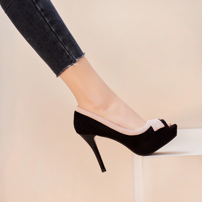 Giày Cao Gót Đính Nơ Có Size Nhỏ 32-39 Thời Trang Dành Cho Nữ