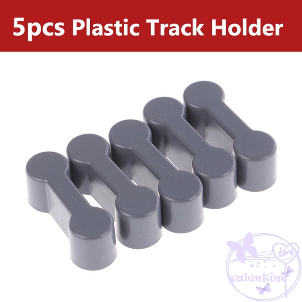 AVALENTINE Bộ 5 Món Đồ Chơi Lắp Ráp Đường Ray Xe Lửa Bằng Gỗ Kèm Giá Đỡ Cố Định Dành Cho Trẻ Em