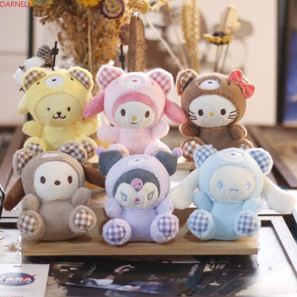 DARNELL Móc Khóa Hình Cinnamoroll Nhồi Bông Dễ Thương Phong Cách Nhật Bản