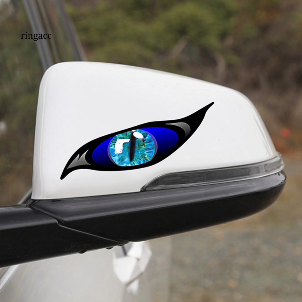 Bộ 2 Miếng Dán Phản Quang Chống Nắng Hình Đôi Mắt Quỷ Vui Nhộn Cho Xe Hơi Van