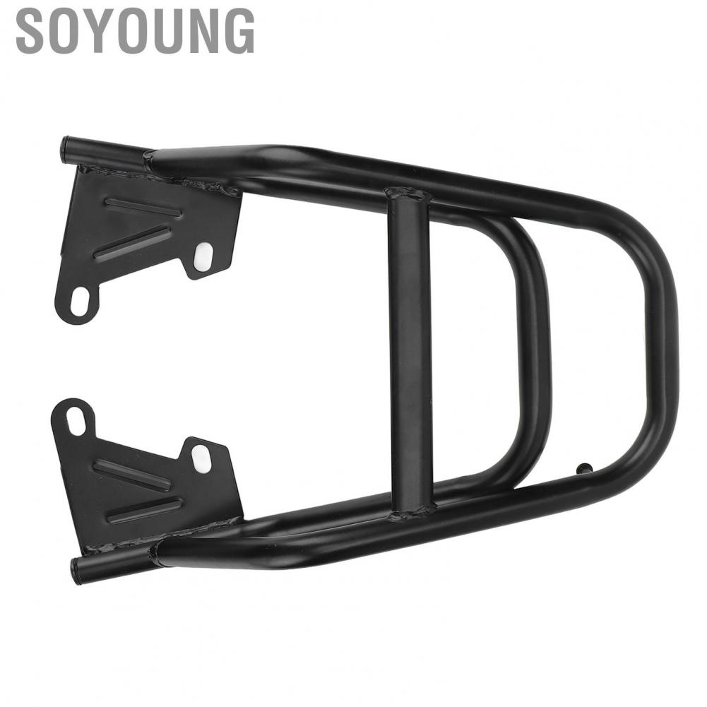 Soyoung Motorcycle Rear Handrail Rack Luggage Box Holder Iron Black Replacement for Grom MSX125 M3 Case Carrier