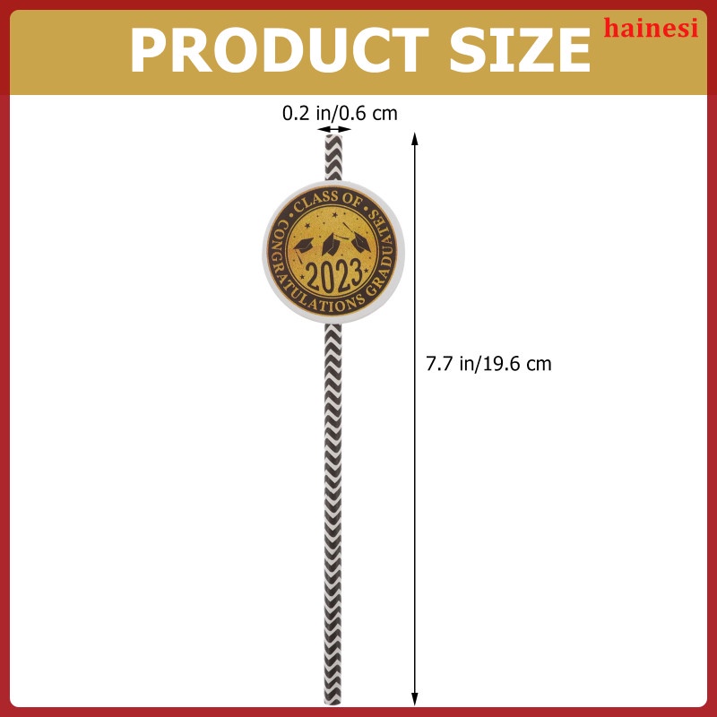 Set 24 Ống Hút Giấy Màu Đen Sử Dụng Một Lần Cho Bé