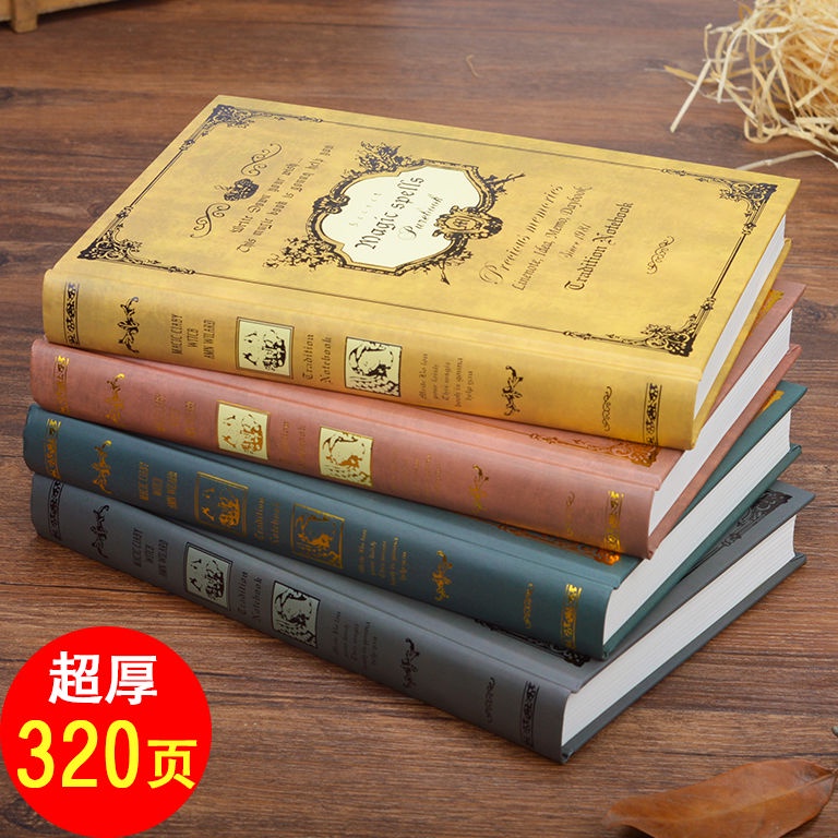 Sổ Tay Khổ A5 Dày Dặn Phong Cách Retro Châu Âu