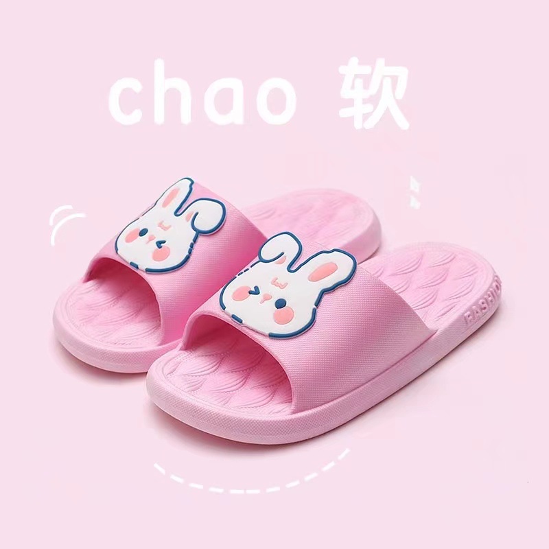 Dép Sandal Mùa Hè Hàn Quốc Họa Tiết Thỏ Hoạt Hình Dễ Thương Cho Gia Đình Và Trẻ Em