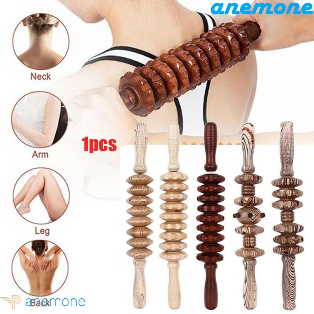 ANEMONE Dụng Cụ Con Lăn Gỗ Mát Xa Thư Giãn Cơ Bắp