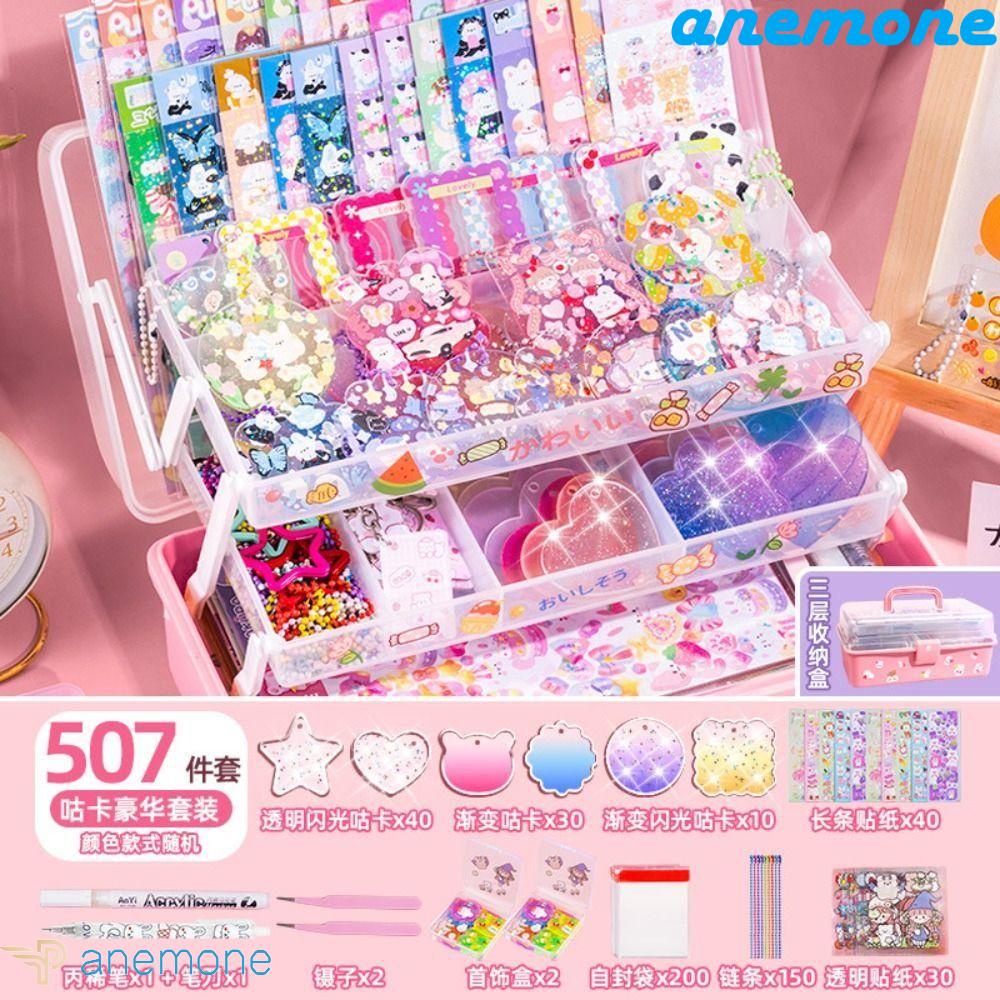 ANEMONE Bộ Sticker Goo Chuck Dễ Thương Dùng Làm Móc Khóa DIY