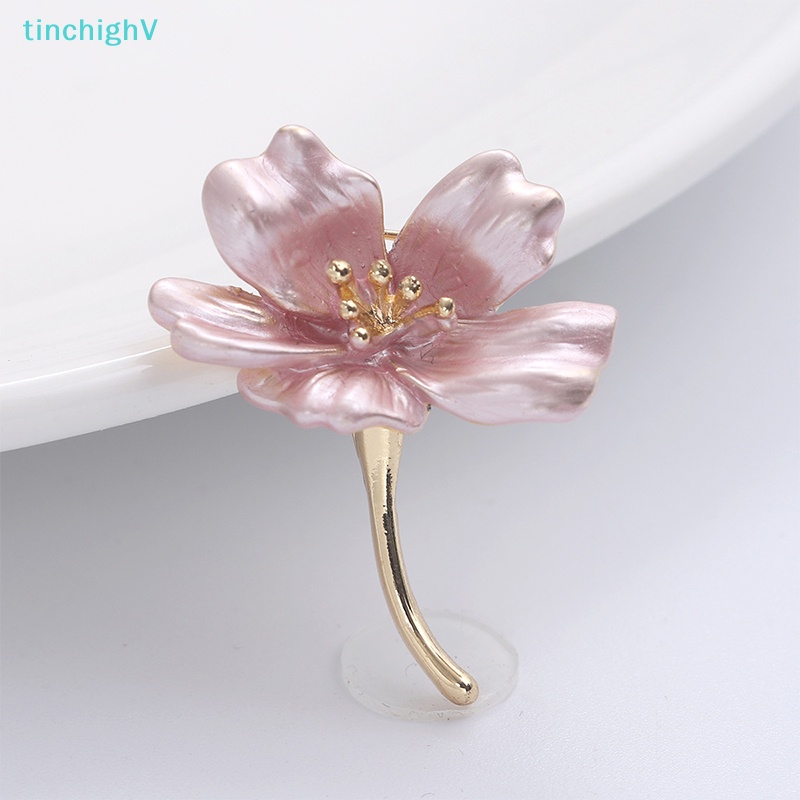 [TinchighV] Ghim Cài Áo Hình Hoa Khô Sơn Dầu Đơn Giản Tươi Mới [Mới]