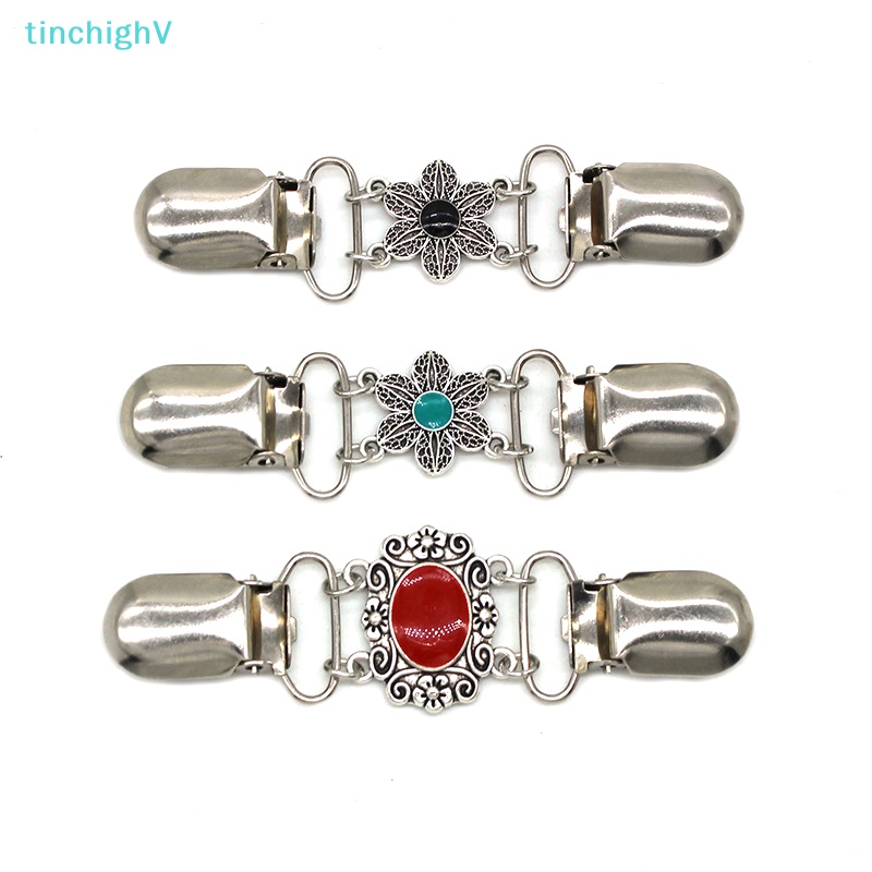 [TinchighV] Kẹp Cài Khăn Choàng Lụa Dầu Nhỏ Giọt Hình Hoa Thời Trang Cổ Điển Chống Ánh Sáng Dành Cho Bạn Nữ [Mới]