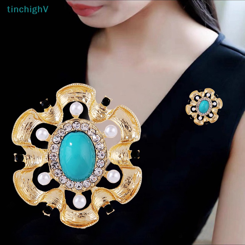 [TinchighV] Trâm Cài Áo Baroque Cổ Điển Đính Ngọc Trai Phụ Kiện Quần Áo [Mới]