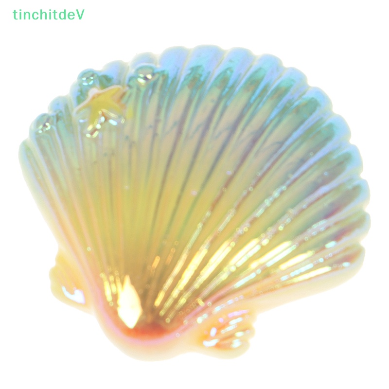 Bộ 10 Vỏ Sò Nhựa Màu Gradient Dùng Trang Trí DIY