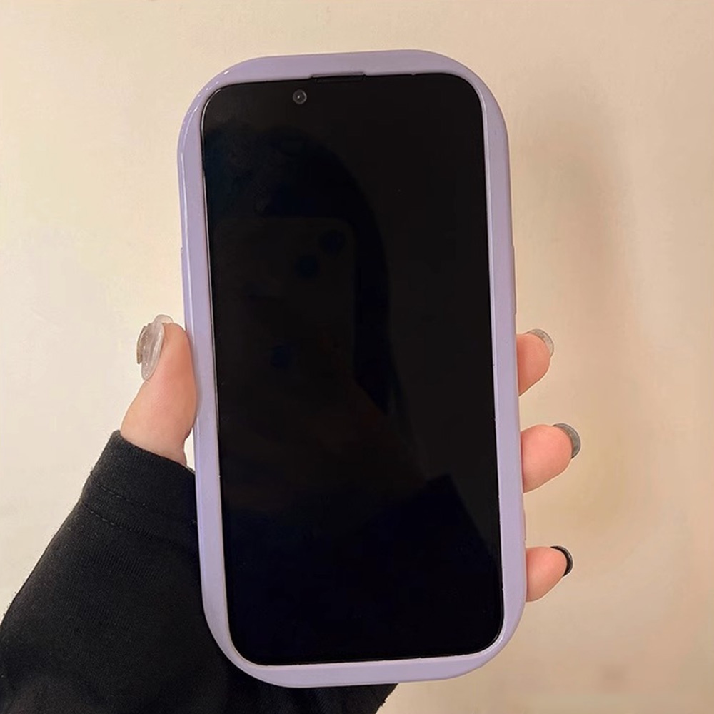 Ốp Điện Thoại TPU Mềm Chống Sốc Chống Dơ Họa Tiết Gợn Sóng Màu Trơn Đơn Giản Cho IPhone 11 12 13 14 Pro Max