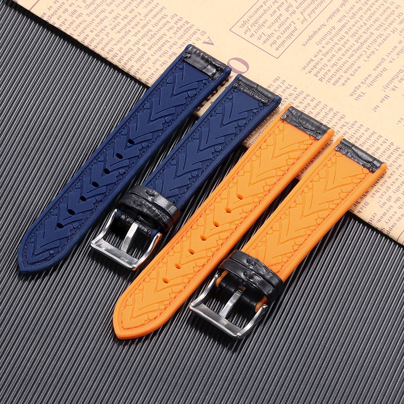 Dây Đeo Đồng Hồ Bằng Silicone 20mm 22mm Chống Thấm Nước Thông Dụng Cho Nam Và Nữ