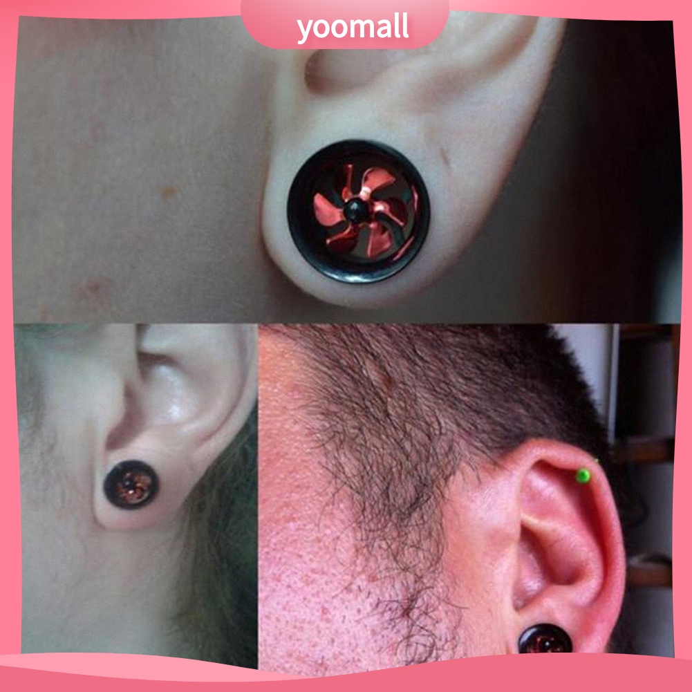 1 Khuyên Nong Tai Hình Cối Xay Gió Bằng Thép Không Gỉ 8-20mm