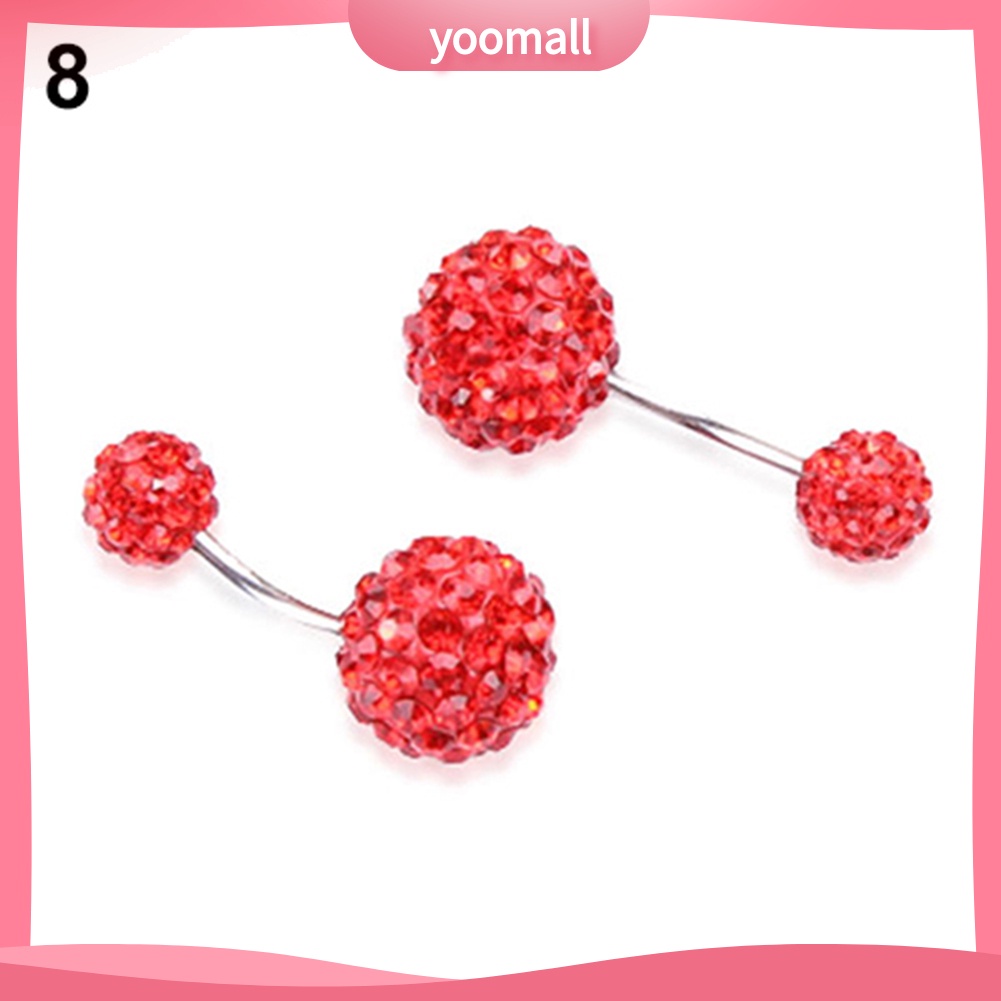 Khuyên Rốn Dạng Thanh Tạ Đính Đá Thời Trang Cho Nữ