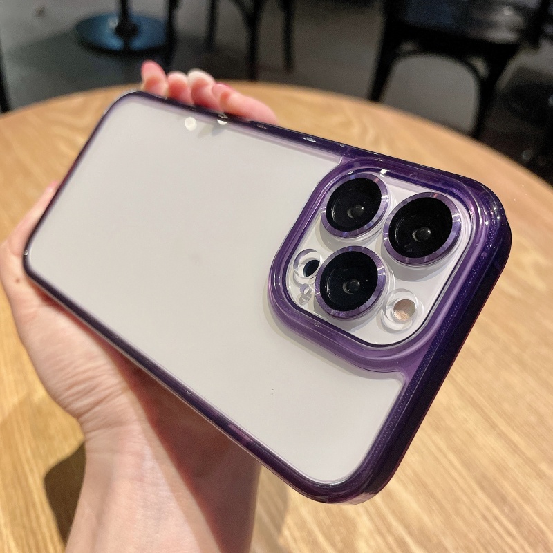 Ốp Điện Thoại Silicon Mềm Trong Suốt Chống Sốc Bảo Vệ Ống Kính Máy Ảnh Cho iPhone 14 13 12 11 Pro Max 14 Plus