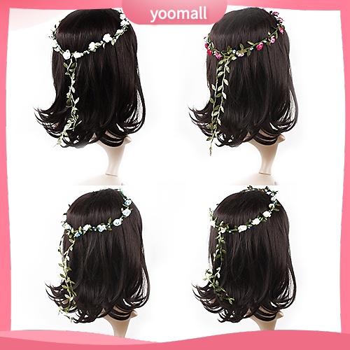 Vòng Hoa Đội Đầu Phong Cách Boho Cho Cô Dâu