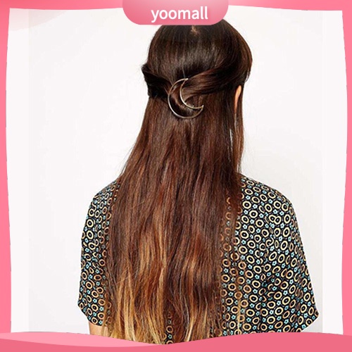 Kẹp Tóc Tam Giác Tông Vàng / Bạc Thời Trang Cho Nữ