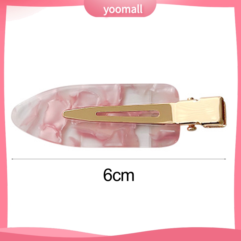 Bộ 2 Kẹp Tóc Bằng Acrylic Chống Trượt Có Răng Liền Mạch Phong Cách Hàn Quốc