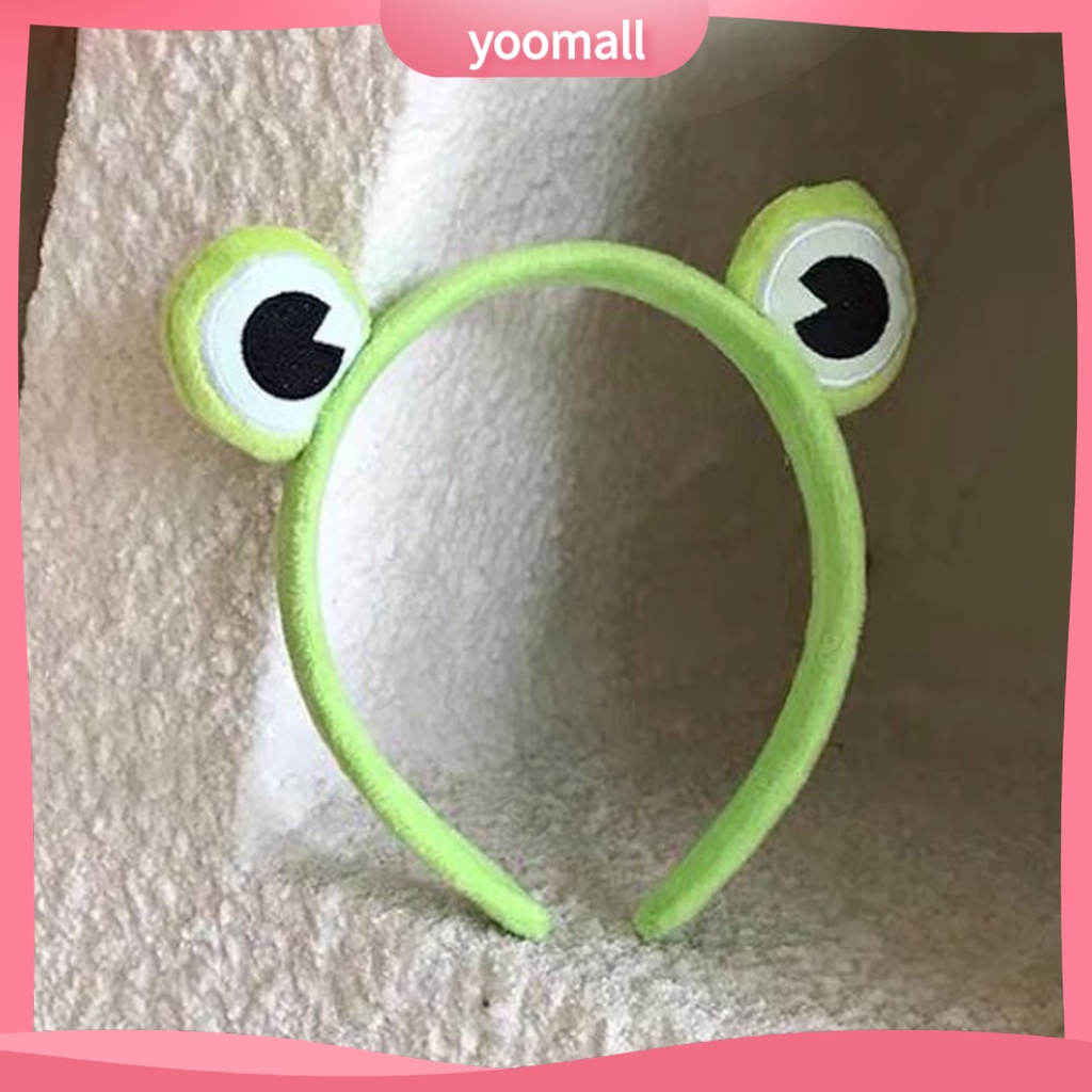 Set 2 Kẹp Tóc Hình Chú Ếch Vui Nhộn Co Giãn Dành Cho Nữ