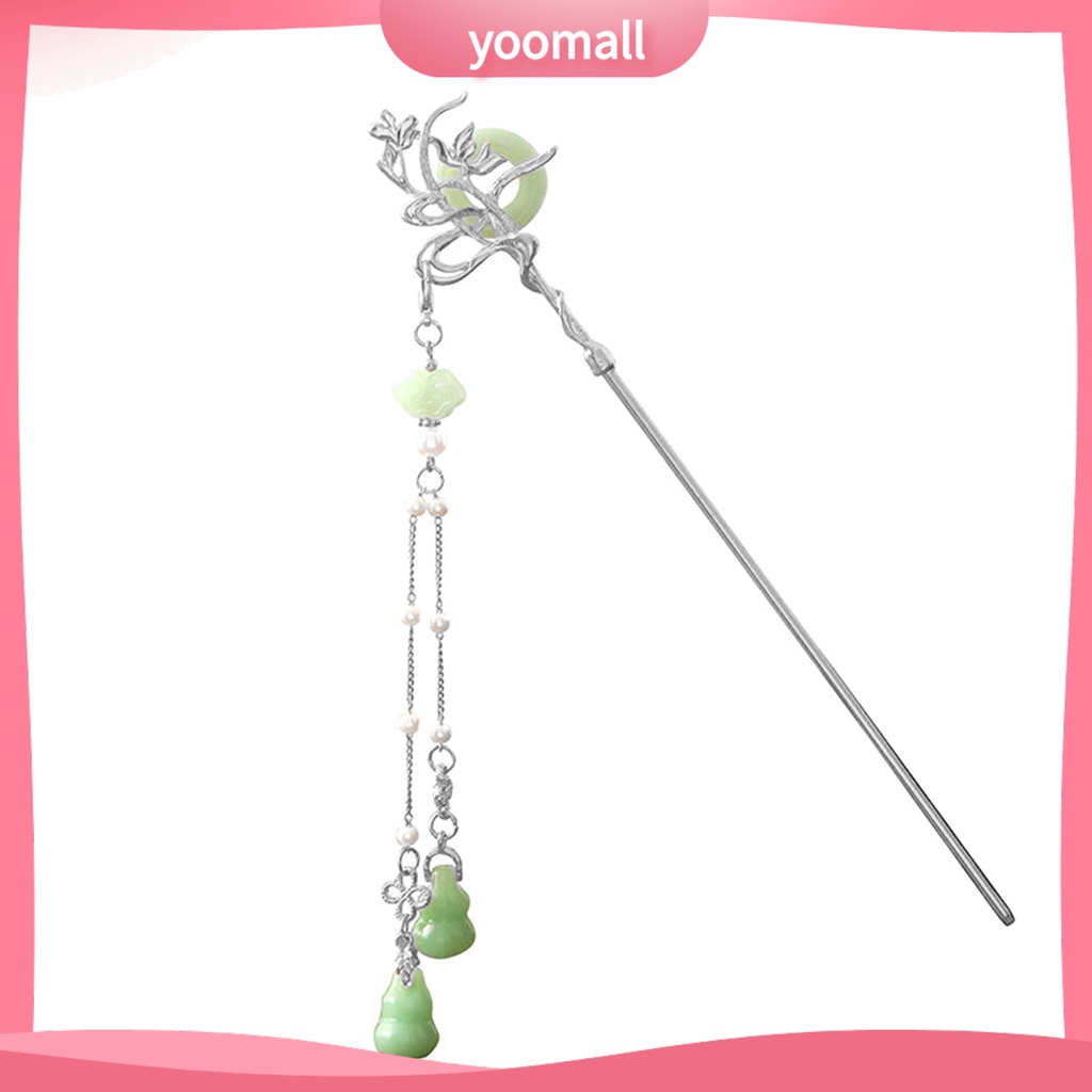 Trâm Cài Tóc Hình Chú Chim Đính Ngọc Trai Nhân Tạo Phối Tua Rua Phong Cách Cổ Điển