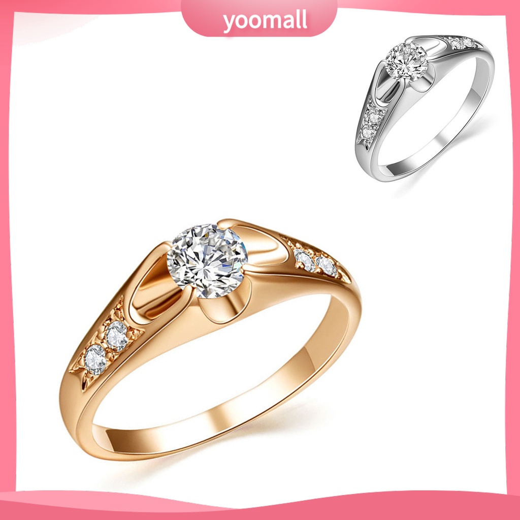 Nhẫn Đính Đá Lấp Lánh Sang Trọng Cho Nữ