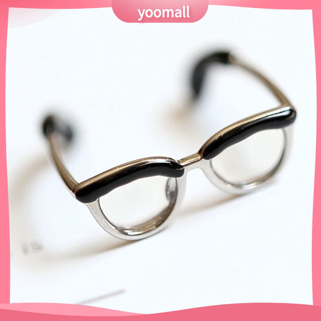 [YM] Nhẫn Dạng Mở Mặt Kính Có Thể Điều Chỉnh Cho Nữ Mặc Hàng Ngày