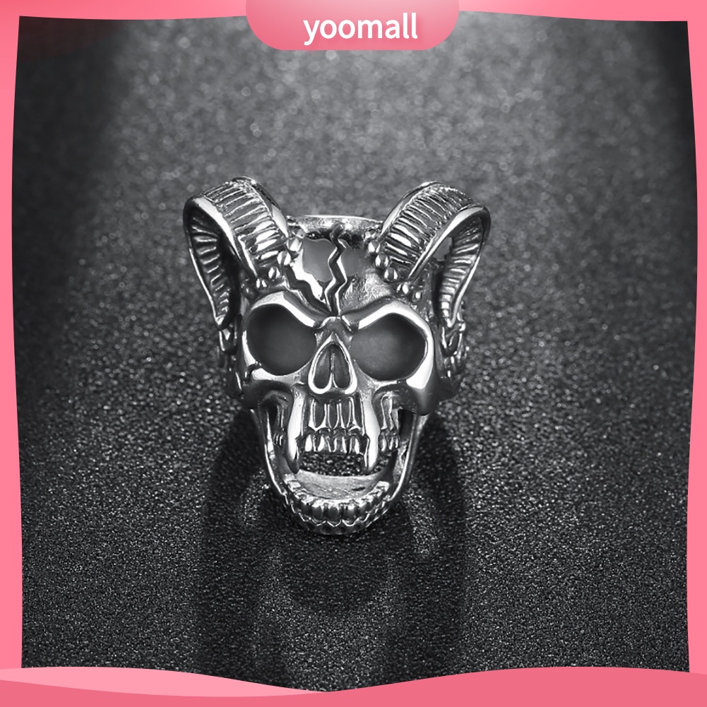 Nhẫn Họa Tiết Đầu Lâu Phong Cách Cổ Điển Cho Nam Và Nữ