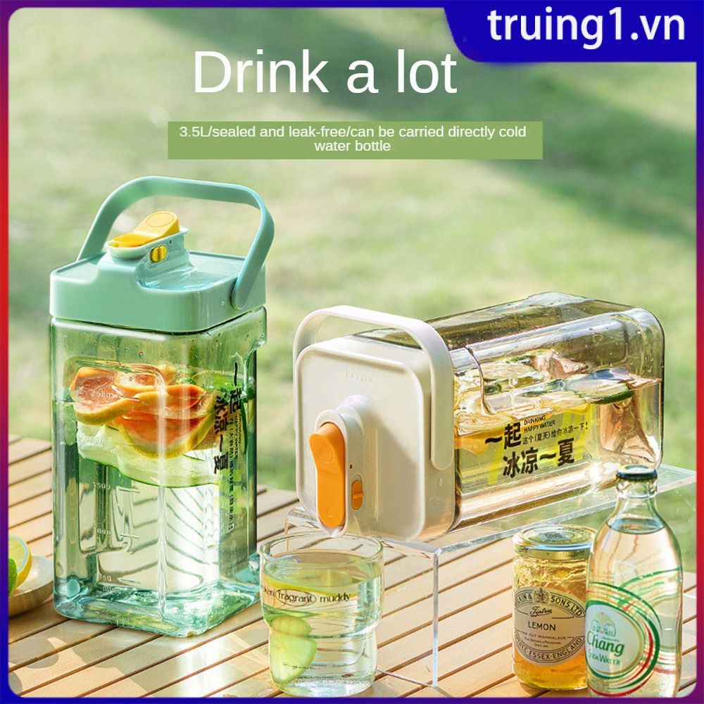 Bình Đựng Nước Đá 3.5L Ấm Siêu Tốc Có Vòi Tủ Lạnh Ấm Trà Trái Cây Chanh Dành Cho Hộ Gia Đình Cắm Trại Ngâm Tủ Lạnh Bình Nước Lạnh Ấm Siêu Tốc Truing1