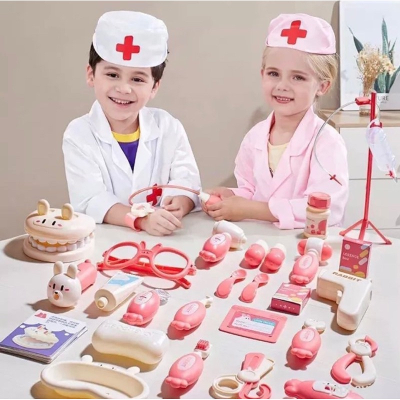 Bộ Đồ Chơi Bác Sĩ Hình Thỏ 36 Chi Tiết Cho Bé Yêu