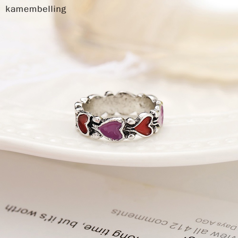 Nhẫn Hợp Kim Bạc Đính Đá Pha Lê Hình Trái Tim Thời Trang Cho Nữ