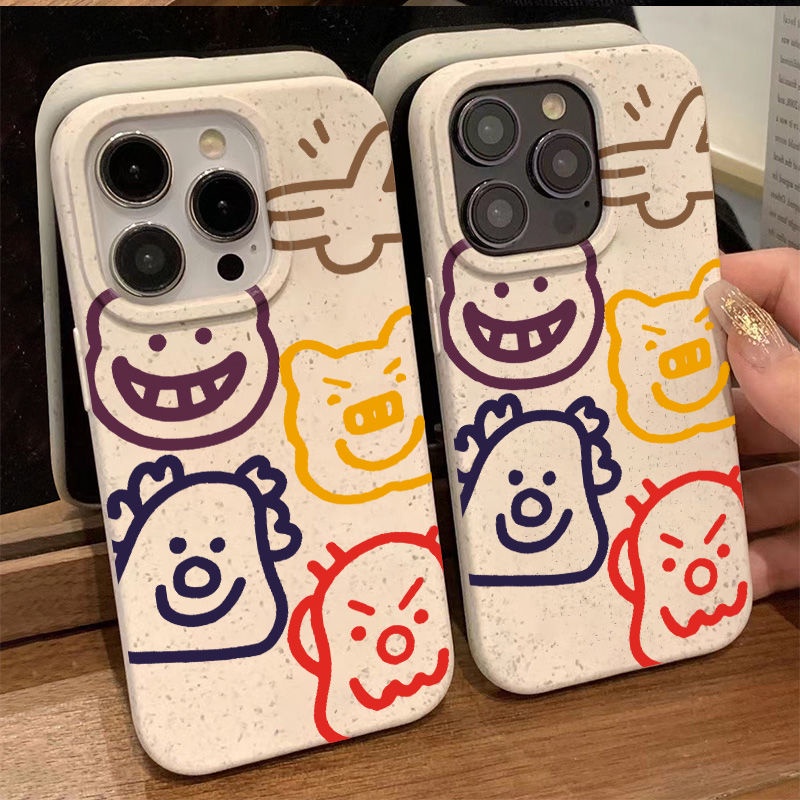 Ốp Điện Thoại Mềm Chống Sốc In Hình Động Vật Đơn Giản Cho Iphone 8p7 1113iPhone12 ins14promax SR0Y