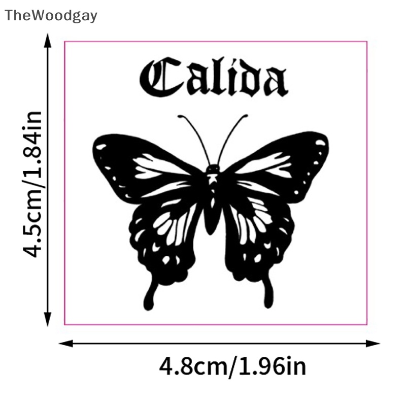Bộ 10 Hình Xăm Dán Tạm Thời Hình Bướm Nhỏ Chống Nước Cho Nam Và Nữ