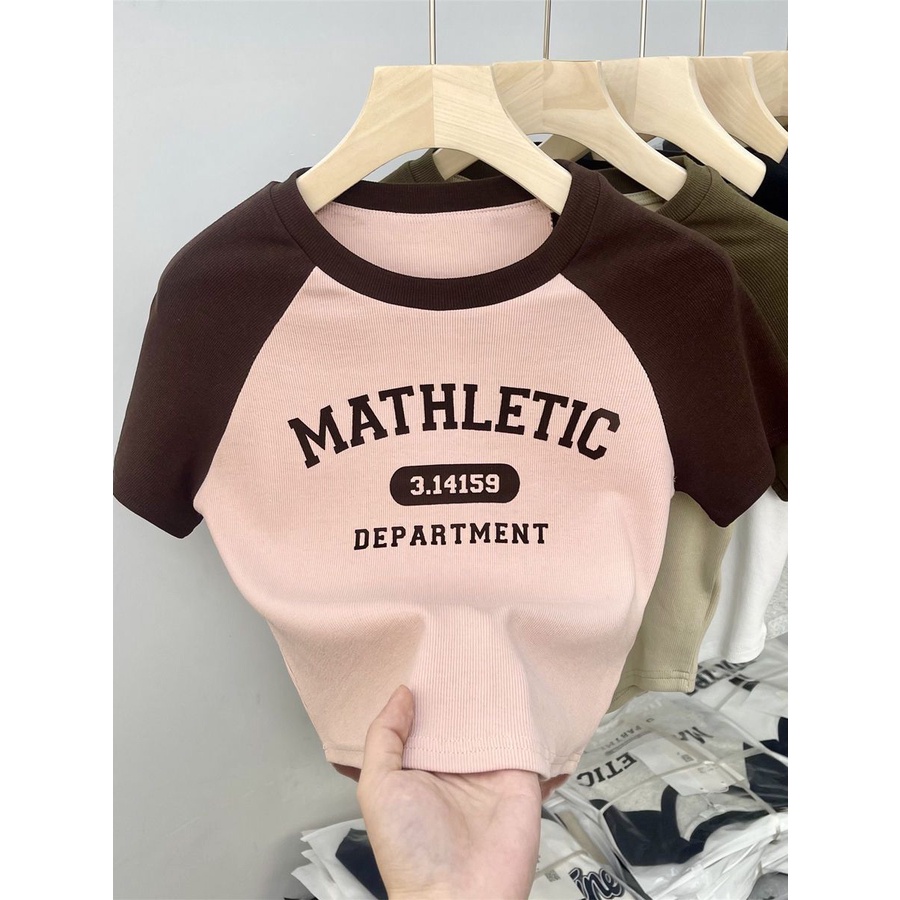 Áo Thun Tay Ngắn Màu Sắc Thời Trang Mùa Hè Cho Bé Gái