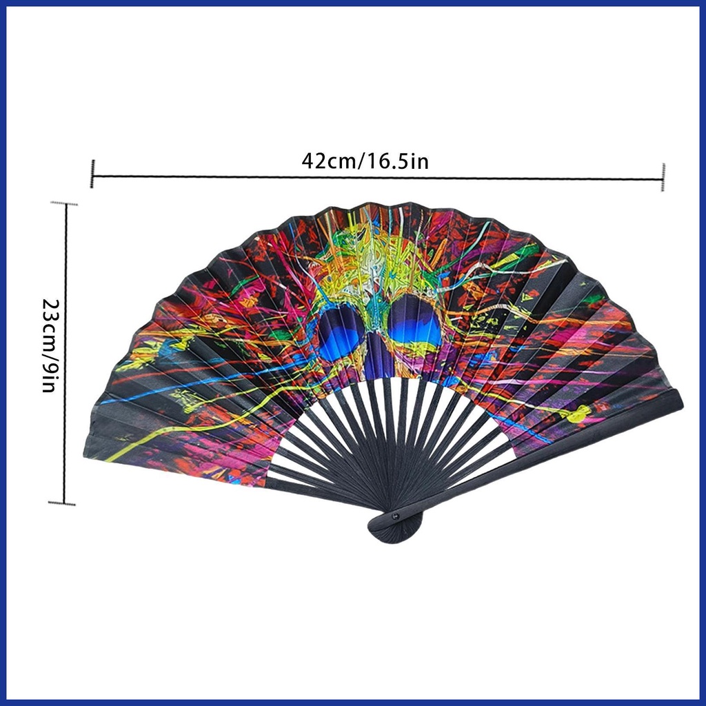 Quạt Gấp Cầm Tay Chất Liệu Tre Và Vải Satin Dùng Cho Tiệc Cưới