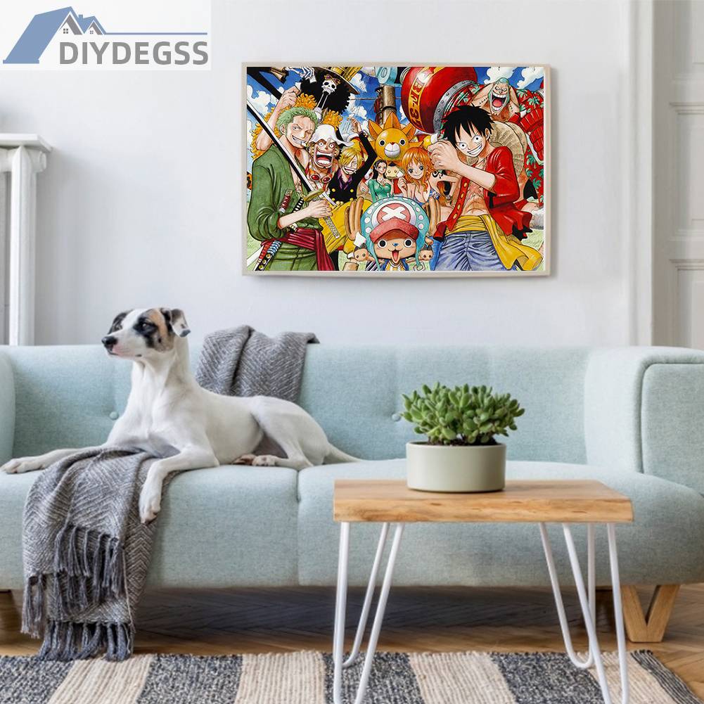 Toàn Bộ Bộ Tranh Thêu Chữ Thập 11CT Hình One Piece