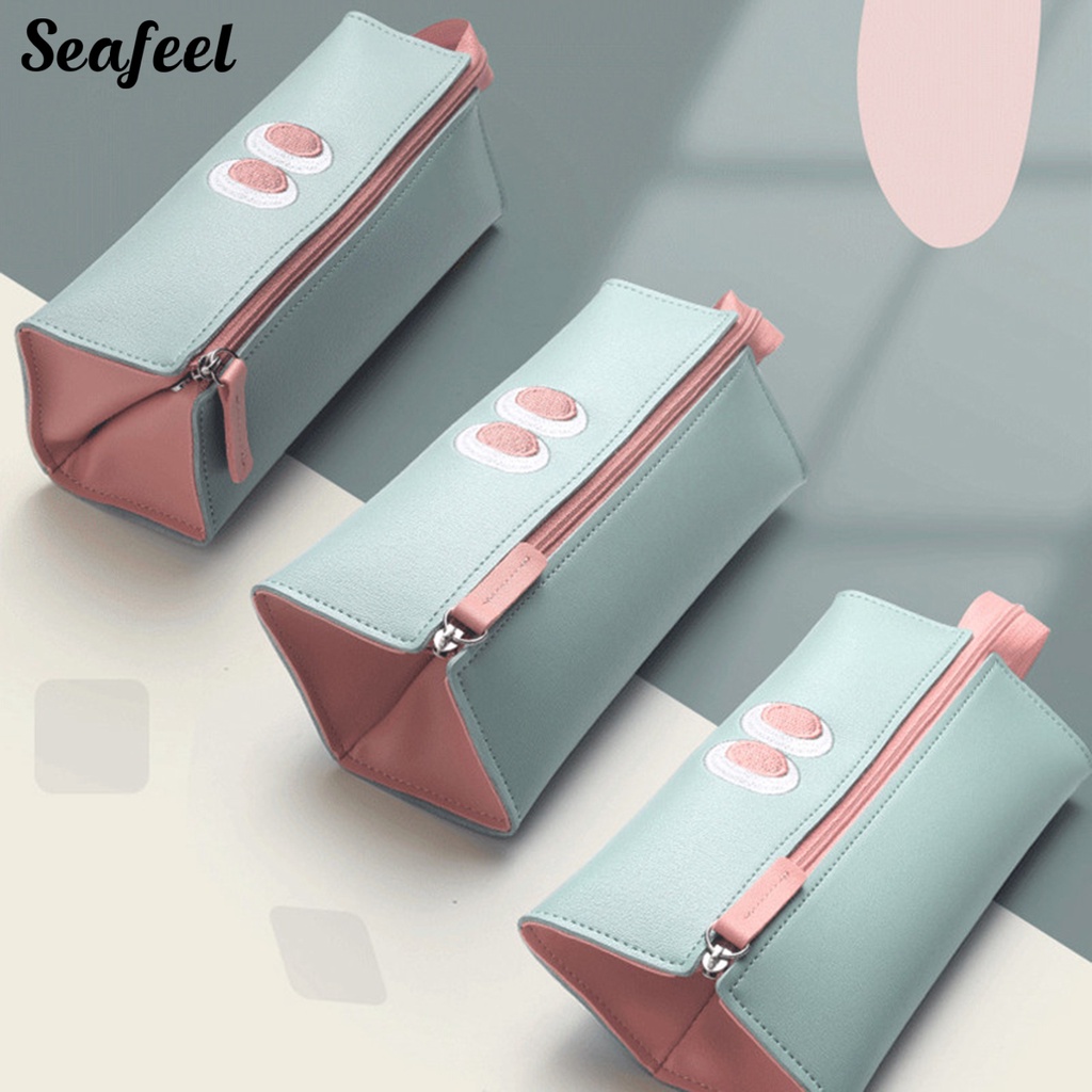 Túi Đựng Bút Bằng Da Sức Chứa Lớn Cho Nữ Sinh