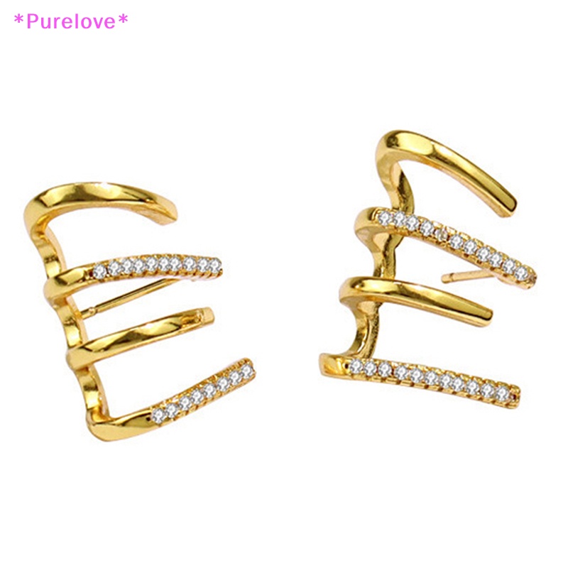 1 Đôi Bông Tai Hình Móng Vuốt Đính Đá Thời Trang Dành Cho Nữ Mới