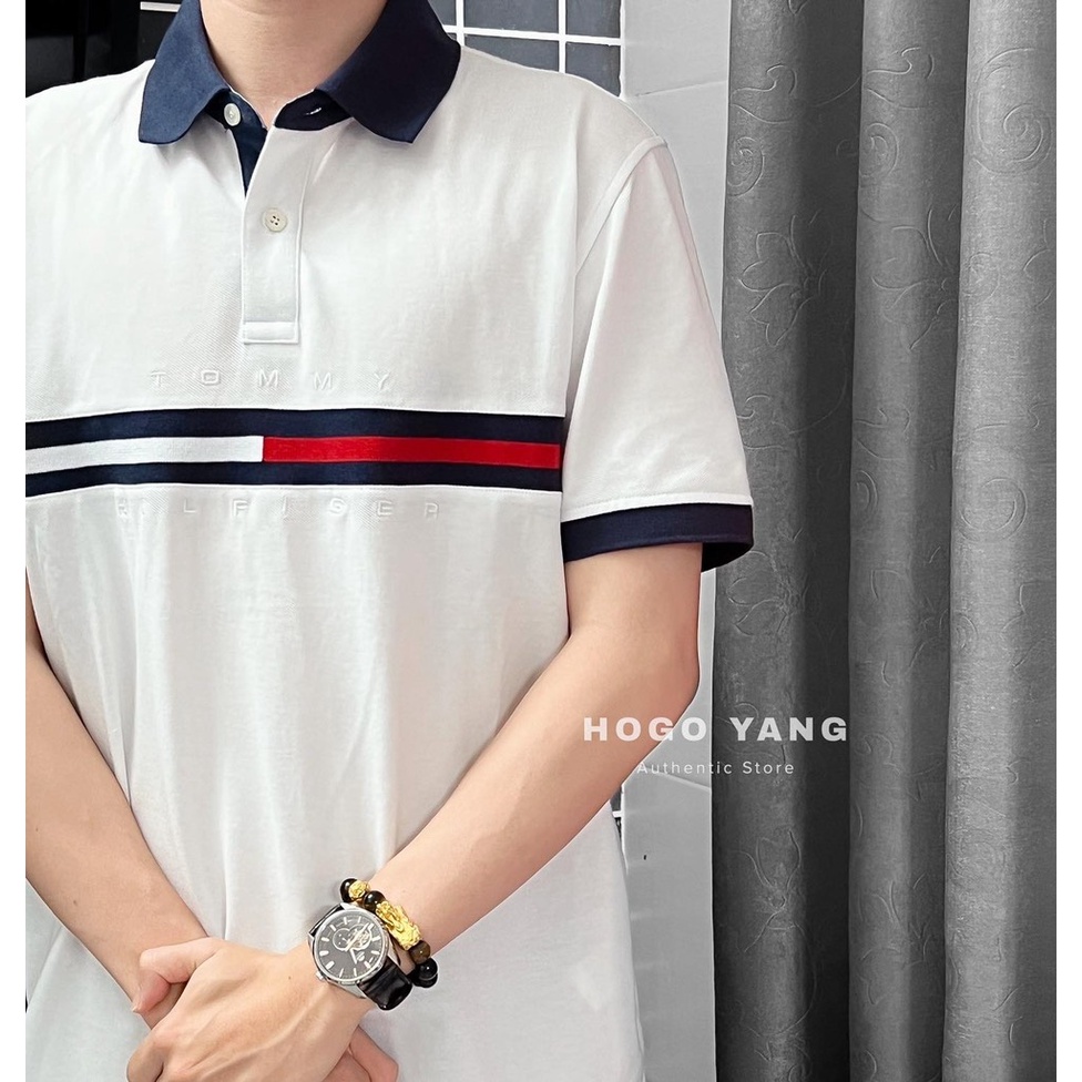 Áo Chính Hãng TOMMY HILFIGER SLIM FIT FLAG POLO
