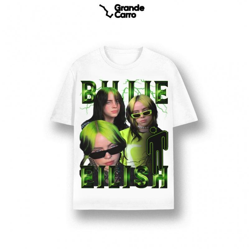V0JU /Áo thun hiphop Billie Eilish oversized, cotton 4 chiều, hình in chất lượng cao Đen/Trắng!
